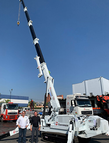 SEVENCRANE brand spider crane in Brazil has been well received by customers