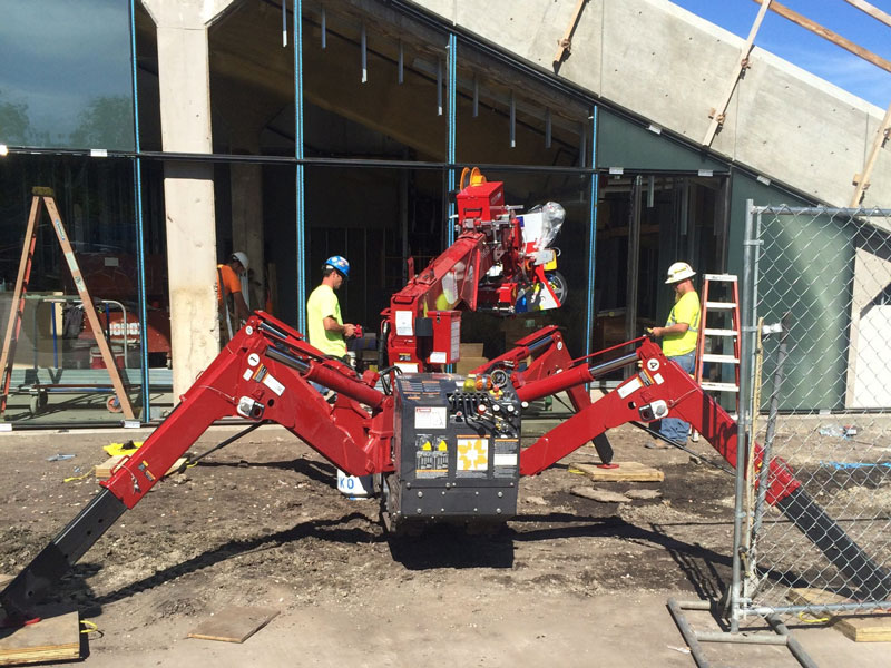 spider crane for building